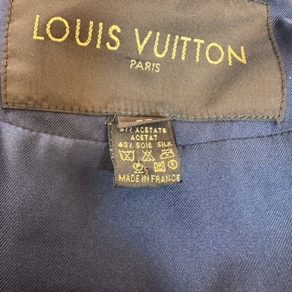 LOUIS VUITTON SIZE 38 BLUE EVENING JACKET - Picture 8 of 8